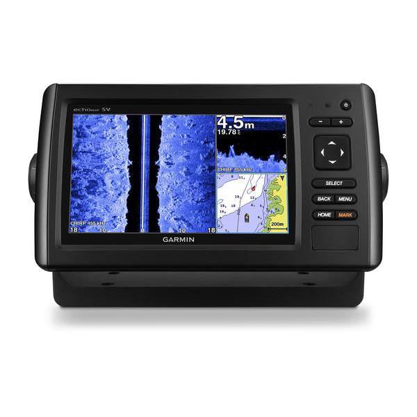 Garmin ECHOMAP72SV Chirp 7"" Combo Basemap Transom
