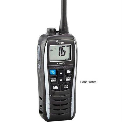 Icom M25 Floating Handheld VHF Pearl White 5 Watts