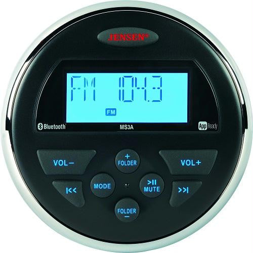 Jensen MS3ARTL AM-FM-USB Waterproof Bluetooth Stereo