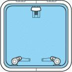 Lewmar Size 60 Low Profile Hatch Flange Base