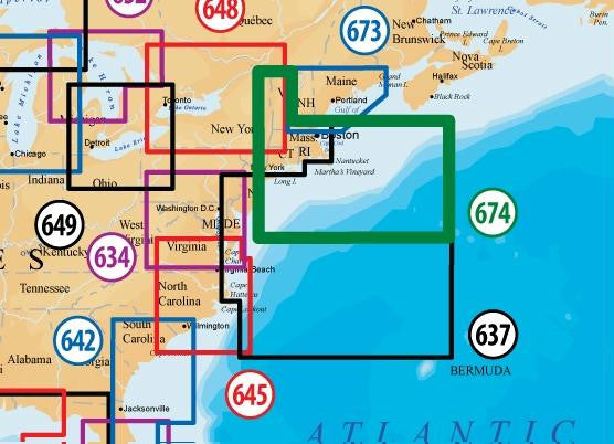 Navionics MSD674 Platinum Plus Boston - New York