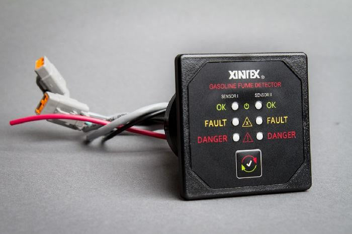 Xintex G-2B Gas Fume Detector 2"" Flush Mount Black