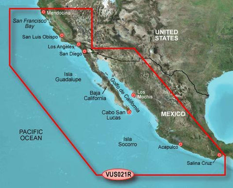 Garmin VUS021R G2 Vision CALIFORNIA-MEXICO
