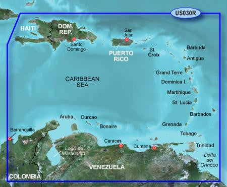 Garmin HXUS030R G2 Micro SD Southeast Caribbean