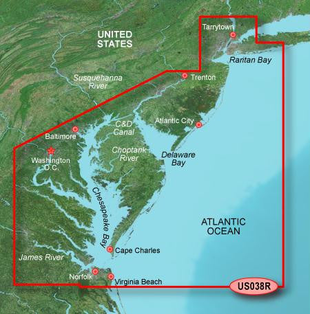 Garmin VUS038R G2 Vision New York To Chesapeake