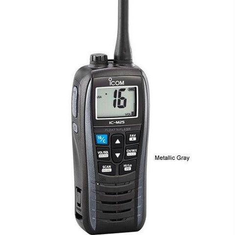Icom M25 Floating Handheld VHF Metalic Gray 5 Watts
