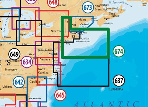 Navionics MSD674 Platinum Plus Boston - New York