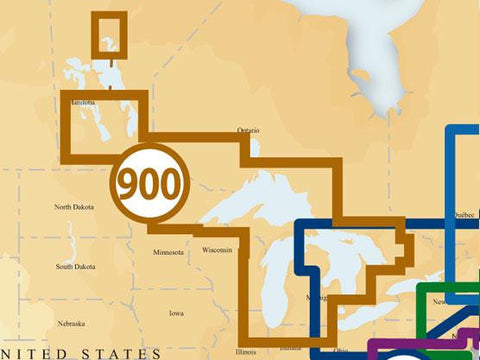 Navionics MSD-900P+ Platinum + West Great Lakes Msd Card