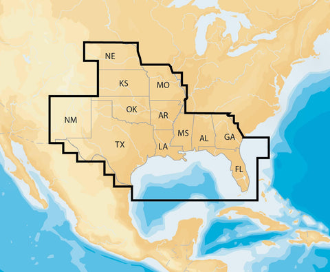 Navionics Nav Plus South Msd Regional Lakes And Coastal