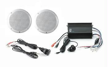 Polyplanar MP3-KIT-4 White Amp And MA4055 Speakers