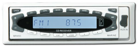 Polyplanar MR45CW AM-FM-CD Marine Stereo White