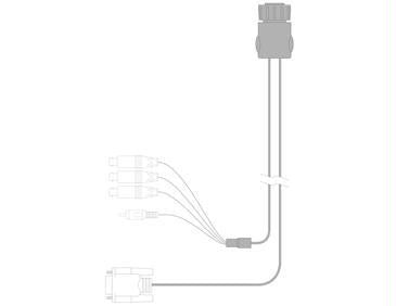 Raymarine A62158 Video-Alarm Cable 3 Video IN-1 Video Out