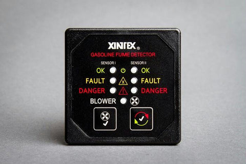 Xintex G-2BB Gas Detector 2"" Flush Mount Black Blower Contr