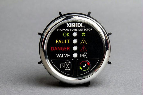 Xintex Propane Detector Chrome With Solenoid Valve